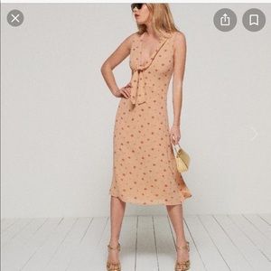 SOLD REFORMATION Ashton midi-dress with bow